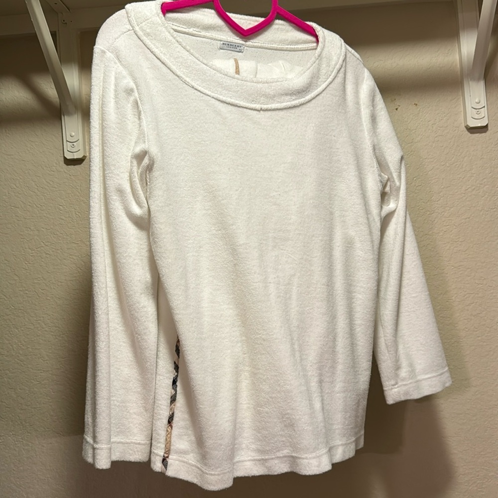 Burberry terry cloth white set